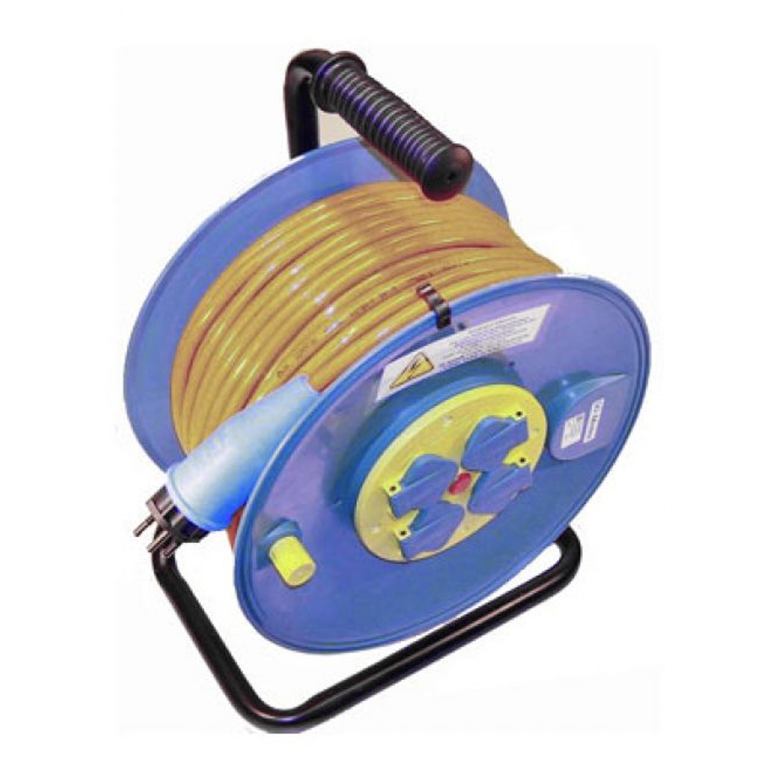 Kabelrolle 230 V 3 × 1,5 mm² IP44 mit PUR-Kabel – 4× T13