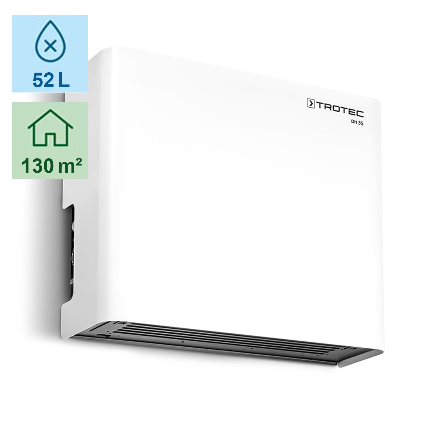 Luftentfeuchter an die Wand Trotec DH35