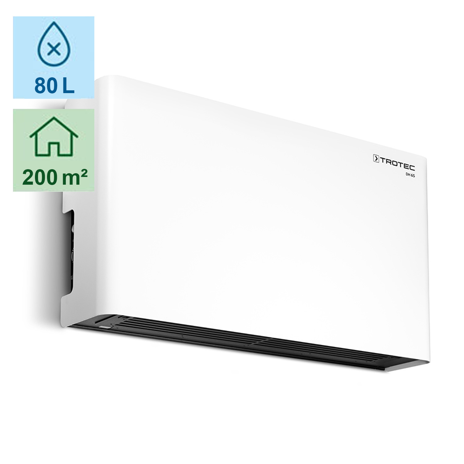 Luftentfeuchter an die Wand Trotec-DH65