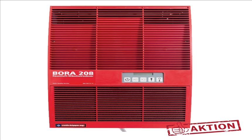 W&#228;schetrockner Bora208 Roth-Kippe in Aktion