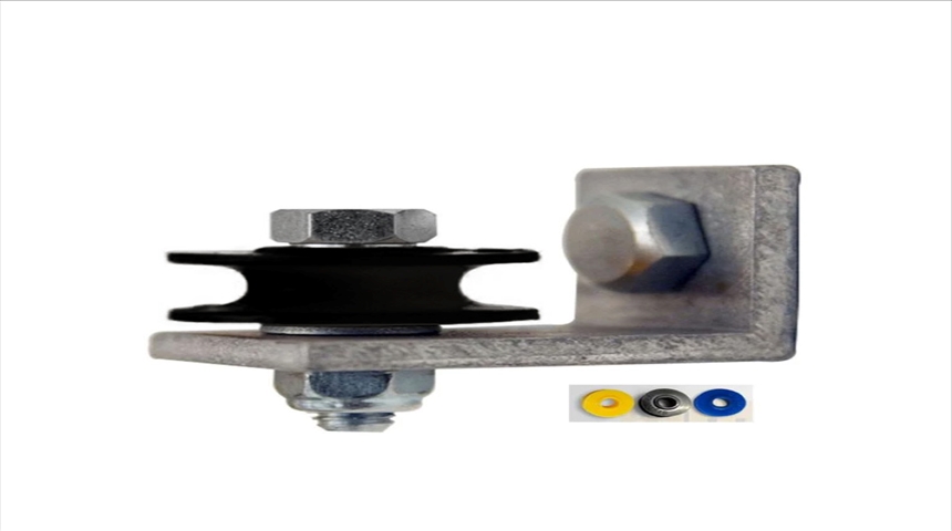 Gleitrollen schwarz mit Aluwinkel