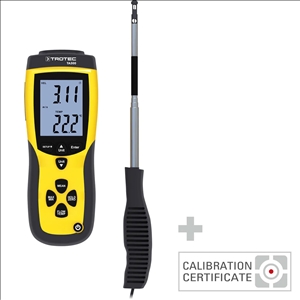 Trotec TA300 Anemometer mit Kalibrierzertifikat