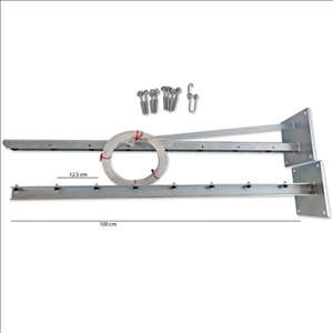 W&#228;scheleinen Set f&#252;r eine Wand, 1m/20m Seil