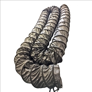 Warmluftschlauch mit L&#246;chern 12m &#216;300mm schwarz