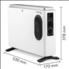 Konvektor Heizung weiss Trotec TCH23E Masse