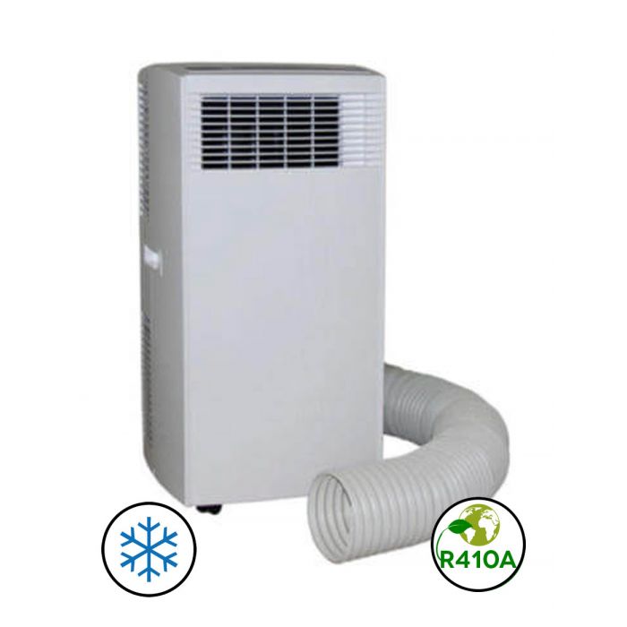Coldtec MK Light mobiles Klimagerät 2.3kW.  Vergleichsweise leise Klimaanlage zur Kühlung von Schlafzimmer, Wohnzimmer und Büro.